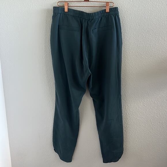 Marine Layer Blue Green Teal Pants Lightweight Pull On Elastic Waist Medium - Picture 3 of 11